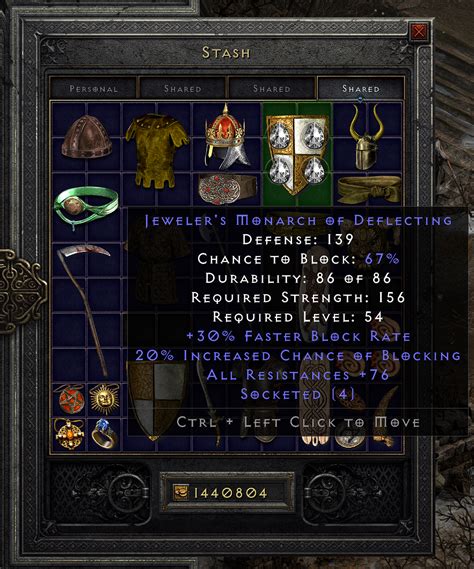 Jeweler's monarch of deflecting  Jewelers monarch of deflection, or JMOD, is one of the most expensive items in this game