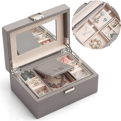 Juvale Floral kids jewelry box with drawers, hair accessories organizer, x  in • Price »