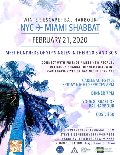 Jewish singles events miami As the host of “Jewish Matchmaking” on Netflix, Ben Shalom adapts the model of Orthodox arranged matches to Jewish singles from a variety of religious and cultural backgrounds, including secular, Reform and Conservative Jews from across the United States and Israel