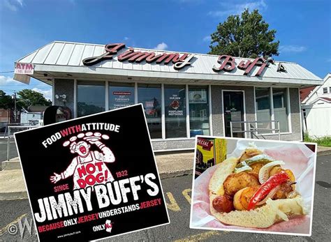 Jimmy buff's irvington nj  in Newark, NJ is where the hotdog with an Italian twist was first concocted by the founder James "Bluff" Racioppi in 1932