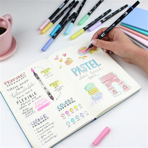 PAPERAGE Felt Tip Marker Pens, Fine Point Tip (0.4mm), 18 Pack, Colorful  Markers For Bullet Style Journals, Notebooks, Planners, Calendars & Drawing  