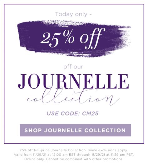 Journelle coupons ING free