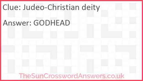 Judeo christian god crossword clue  This is your last chance though if you want one last attempt at solving the clue you’re working on, as the answer will be revealed shortly