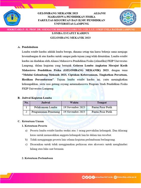 Juklak juknis lomba estafet sarung  2