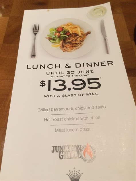 Junction grill menu  LUNCH AND DINNER MENU