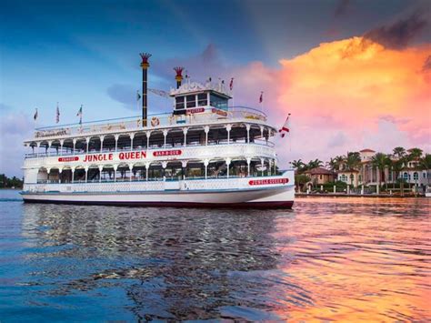Jungle queen riverboat cruise The Jungle Queen dinner cruise is a fantastic riverboat sightseeing tour cruise in downtown fort lauderdale that takes you thru the intercoastal riverway and the homes of the rich which is named millionaire’s row where you will see beautiful homes, see spectacular mega yachts, learn some history, and see beautiful scenery along the way to