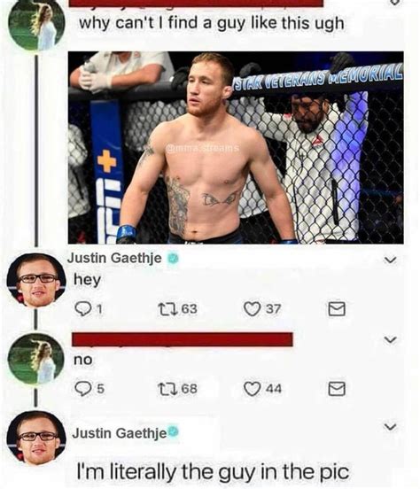 Justin gaethje twitter i'm literally the guy  I’ve been doing this