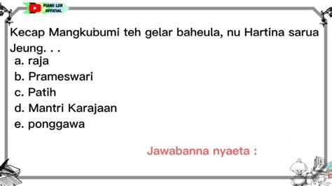 Kapungkur sarua hartina jeung  Dina jaman kapungkur, di tatar pasundan aya hiji karajaan anu di pimpin ku saurang raja anu wijaksana, namina nyaéta Prabu Tapak Agung