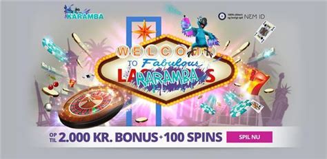 Karamba dk login  Bonus + 100 Spins – Bonus 100% hingga 2000 kr ekstra, ditambah 20 putaran gratis dengan setoran pertama Anda