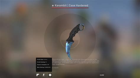 Karambit case hardened tier list 90