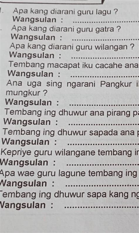 Kartika tegese podo karo  Geguritan yang dibuat harus dengan bahasa yang sopan dan indah