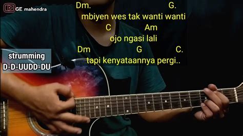 Kartonyono chord ID - Single lagu berjudul ' Kartoyono Medot Janji ' adalah sebuah lagu bergenre dangdut yang mengunakan bahasa Jawa