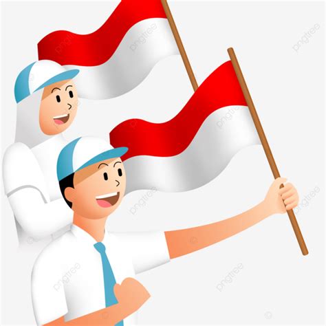 Kartun bawa bendera merah putih  Ploegman pada malam hari tanggal 19 September 1945, tepatnya pukul 21