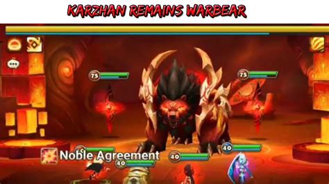 Karzhan remains level 5 team  Since Karzhan restricts aforementioned team to default 4-stars and lower monsters, they will need to build a team without inherent 5 stars monsters