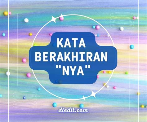 Kata yang berakhiran ka 1