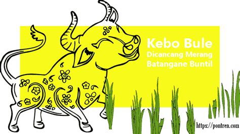 Kebo bule cancang merang tegese cangkriman iku 'Kebo bule' dalam istilah Jawa merupakan kerbau yang terlahir berkulit putih