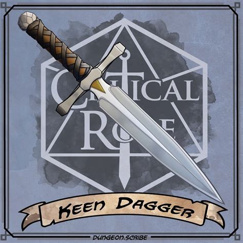 Keen dagger 5e  Weapon Proficiency Your race, class, and feats can grant you proficiency with certain weapons or categories of weapons