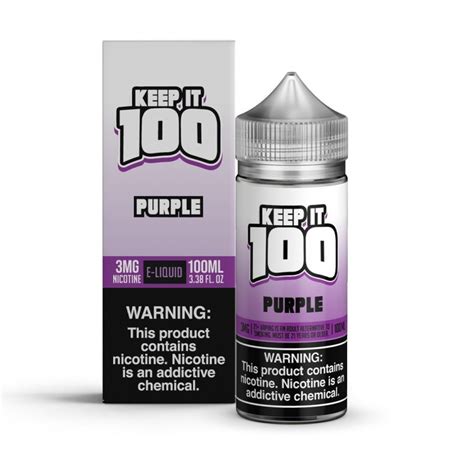 Keep it 100 og purp tfn 100ml This delicious mixed berry and menthol e juice makes for a truly satisfying vaping experience that will definitely become your new all day vape! 70VG