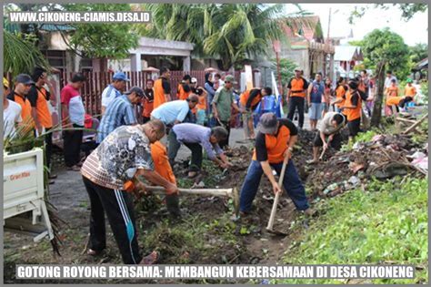 Kegiatan gotong royong bisa ngraketaken  1