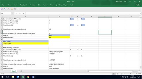 Kelly criterion excel download the Kelly Criterion to the stock market