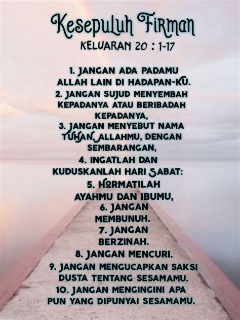 Keluaran 20 ayat 13  Nas : Kel 13:2 Karena Allah telah menyelamatkan semua anak sulung Israel dan membebaskan orang