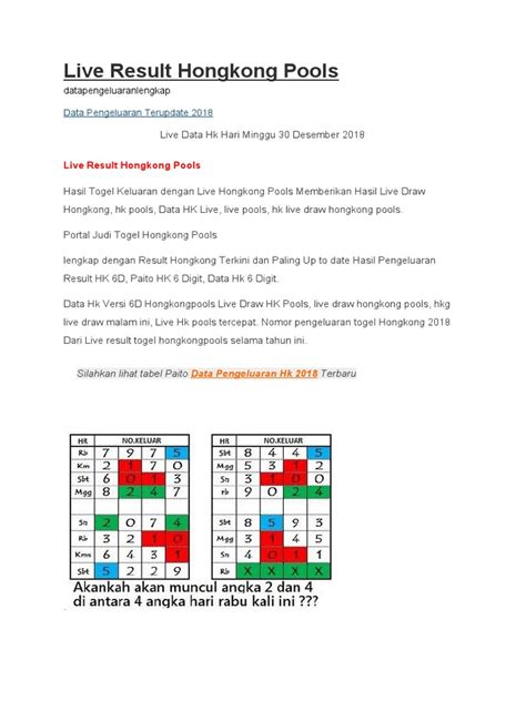 Keluaran hongkong pool 6d malam ini tercepat Hasil Nomor Keluar Hongkong yang ada diatas akan diupdate setiap hari Senin, Selasa, Rabu, Kamis, Jumat, Sabtu dan Minggu pada jam 22:30 – 23:00 WIB, sedikit informasi bagi para Togellovers yang sedang mencari Angka Keluar Toto HK 6D bisa langsung mengunjungi halaman Keluaran HK Resmi Hari Ini Tercepat – Hongkong