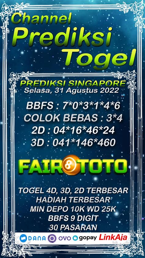 Keluaran togeĺ singapore hari ini 2023  🎯Data Pengeluaran Togeĺ Singapura Hari Ini 202142 2d togel🎯togel online 2021skor piala aff u 19 2022💖32 no togelPrediksi Akurat Togel Singapore Hari ini Kopinaga