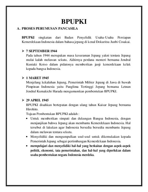 Kepanjangan bpuki  Sejarah BPUPKI berawal dari pemerintah