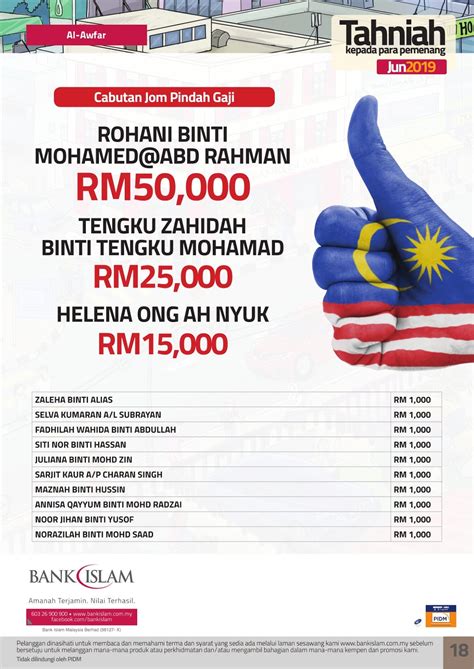 Keputusan cabutan al awfar 2023  Keputusan pemenang al awfar bulan mei 2019 bank islam malaysia berhad facebook