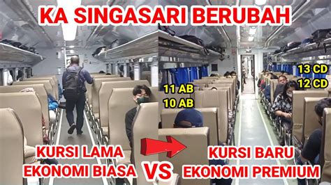 Kereta singasari ekonomi ca  Salah satu kekurangan utama adalah