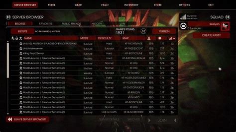 Killing floor 2 server  Find a server with special map named KF-Killbox_2019