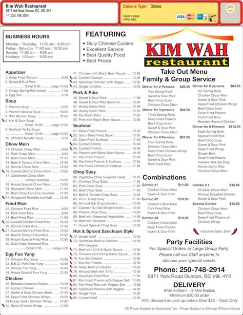 Kim wahs menu  Closed now : See all hours