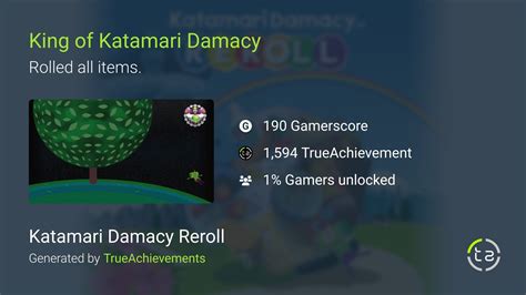 King of katamari damacy achievement Genre (s) Puzzle