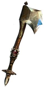 Kingmaker despot axe  i stuff him and when i give him the last pieces, he disapears completely, no way to reinvoc him,