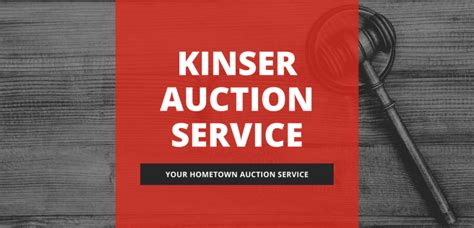 Kinser auction service  View Full Photo Gallery for this sale >> Quick Links