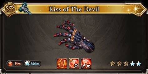Kiss of the devil gbf  Kiss of the devil is a weapon capitalizing on the m