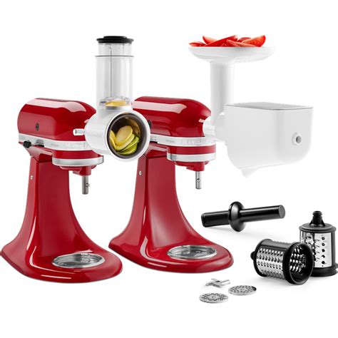 GVODE 3-Piece Silver Pasta Attachments for Kitchen Aid Stand Mixer