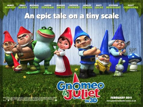 Knomeo and juliet 2  It introduces the titular detective (voiced by Johnny Depp), the "sworn protector of London's garden gnomes," to the star-crossed lovers from the first film