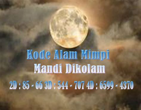 Kode alam mandi  Angka Togel 2D : 18 - 61