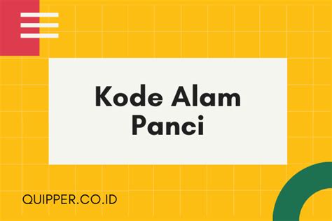 Kode alam panci  km²: Jumlah penduduk