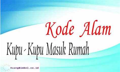 Kode alam tonggeret masuk rumah Hostara