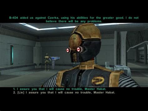 Kotor 2 ramana quest  Go along as if you wanted to do his quests