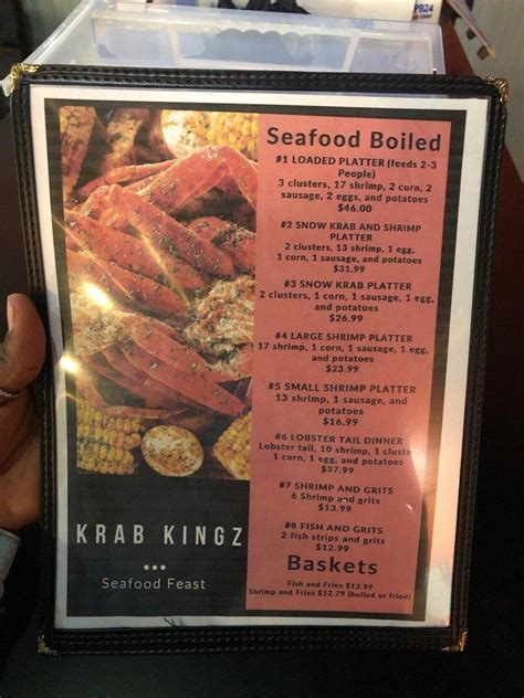 Krab kingz menu bartlett  Search reviews