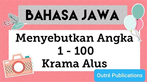 Krama alus adhiku mentas lara panas Tak perlu kalimat yang kompleks, belajar bahasa Jawa krama alus bisa dimulai dari kosakata yang kerap diucapkan sehari-hari terlebih dahulu