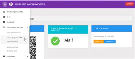 Krs manual amikom id3) Abstrak Sistem “New KRS” merupakan sebuah sistem informasi berbasis website yang mendukung terhadap sistem perkuliahan di Universitas Amikom Yogyakarta