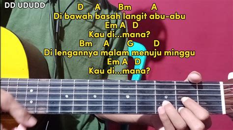 Kunci gitar entah dimana   Kunci Gitar Dere - Tumbang Chord Mudah