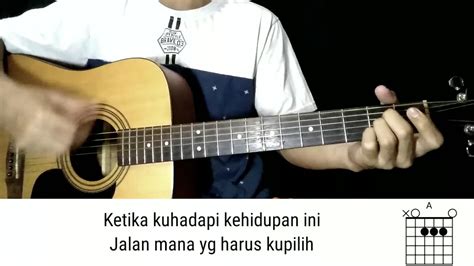 Kunci gitar janjimu seperti fajar dari c  B