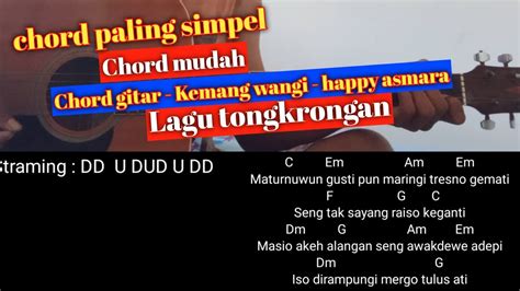 Kunci gitar kembang kertas Kunci Gitar Raim Laode - Komang Chord Dasar