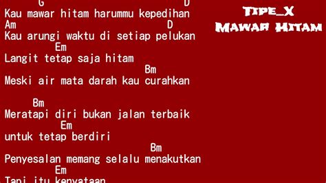 Kunci gitar lagu mawar hitam  DI Aceh