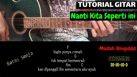 Kunci gitar nanti kita seperti ini  B